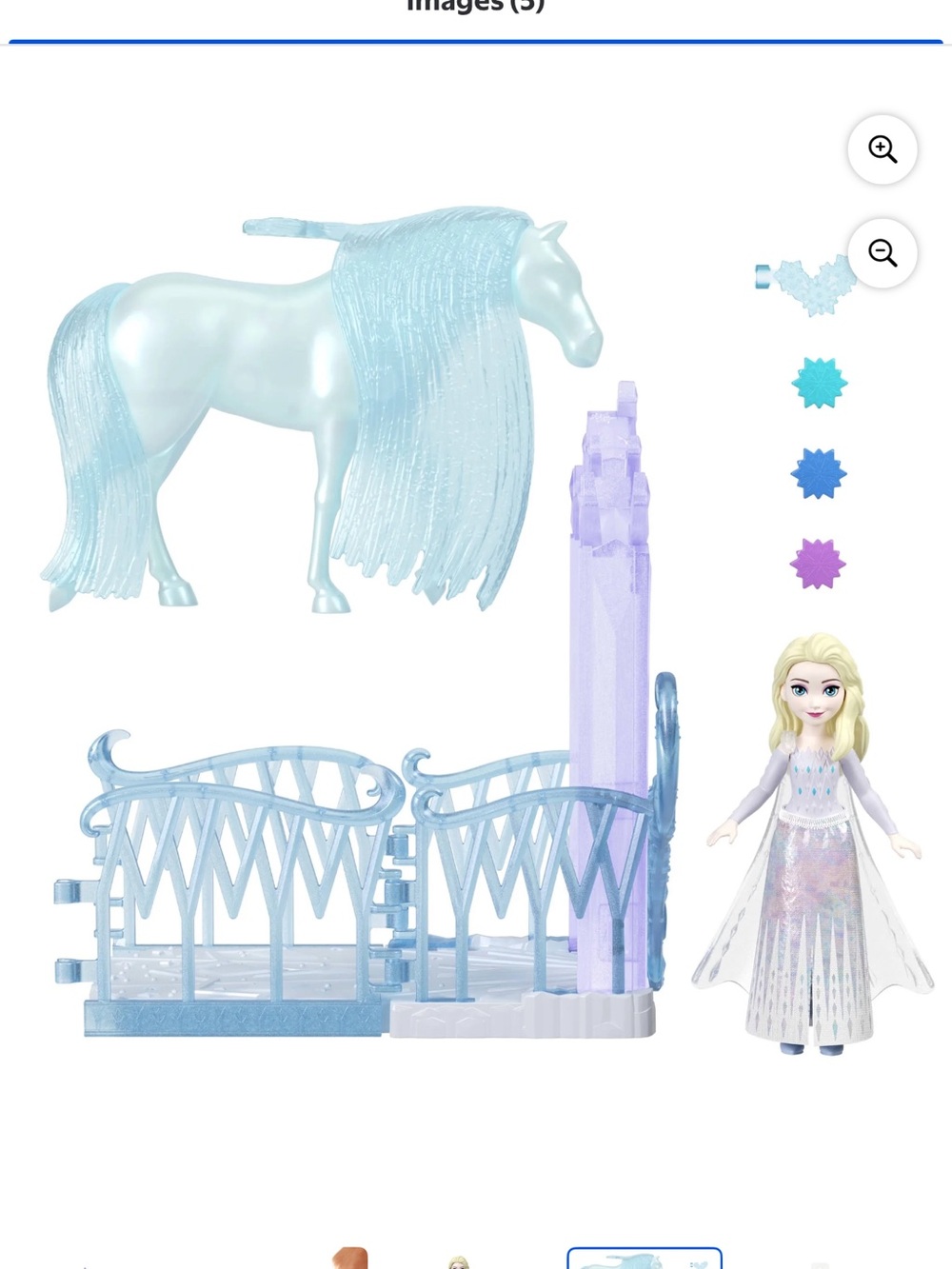 Mattel Frozen Elsa & Nokk Adventure Playset - Light Blue, Purple, Blonde - Picture 3 of 4